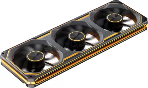 Photo de Triple Ventilateur de boitier Jonsbo  XA-360B Reverse RGB - 36cm (Noir)
