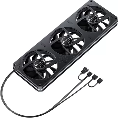 Photo de Triple Ventilateur de boitier Jonsbo  XA-360B Reverse RGB - 36cm (Noir)