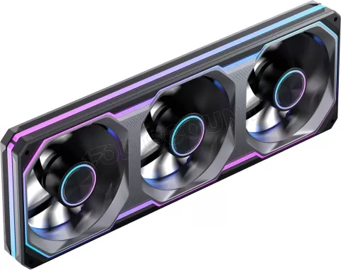 Photo de Triple Ventilateur de boitier Jonsbo XA-360B Reverse RGB - 36cm (Noir)