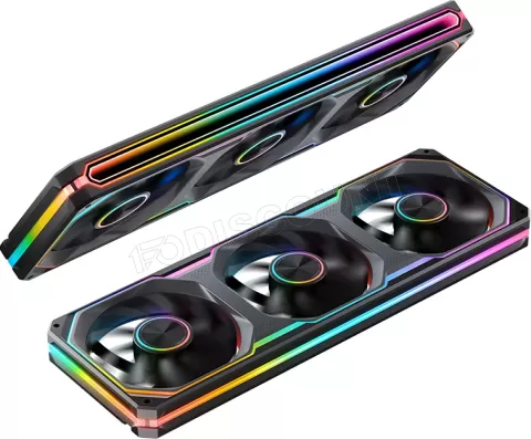 Photo de Triple Ventilateur de boitier Jonsbo  XA-360B RGB - 36cm (Noir)