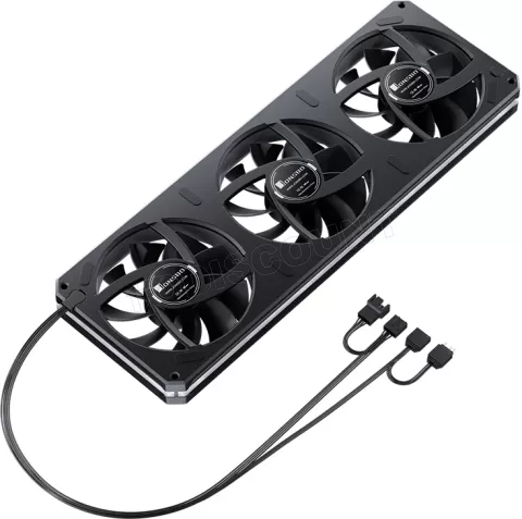 Photo de Triple Ventilateur de boitier Jonsbo  XA-360B RGB - 36cm (Noir)