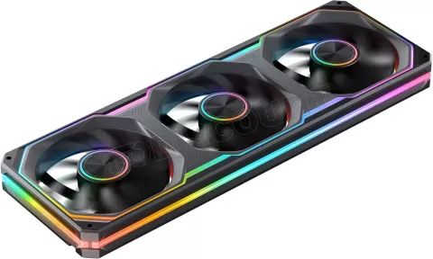 Photo de Triple Ventilateur de boitier Jonsbo XA-360B RGB - 36cm (Noir)