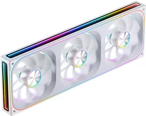 Photo de Triple Ventilateur de boitier Jonsbo XA-360W Reverse RGB - 36cm (Blanc)