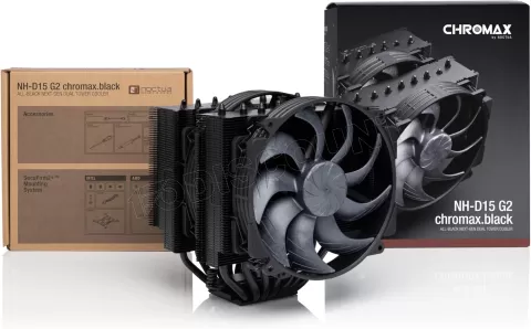 Photo de Ventialeur pour processeur Noctua NH-D15 G2 Chromax (Noir)
