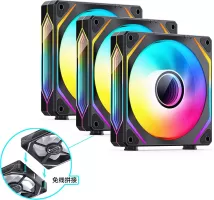 Photo de Ventilateur boitier Jonsbo ZL-120B RGB - 12cm (Noir)
