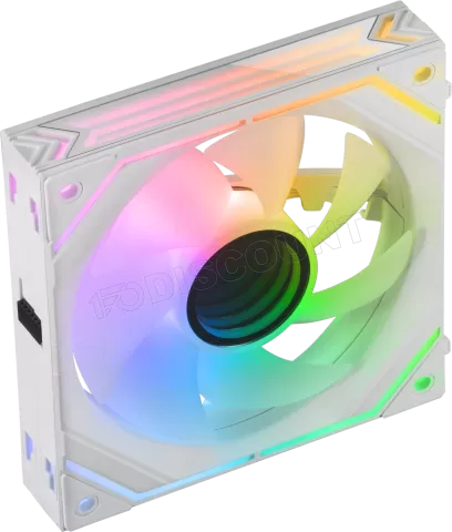 Photo de Ventilateur boitier Mars Gaming MF-Linkfinity RGB 12cm (Blanc)