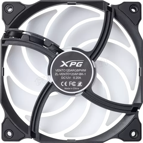 Photo de Ventilateur de boitier Adata XPG Vento RGB - 12cm (Blanc)