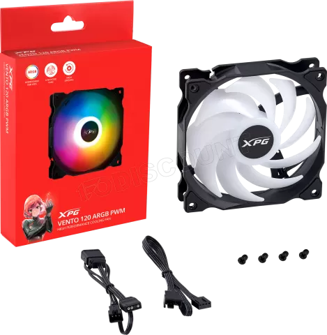 Photo de Ventilateur de boitier Adata XPG Vento RGB - 12cm (Blanc)