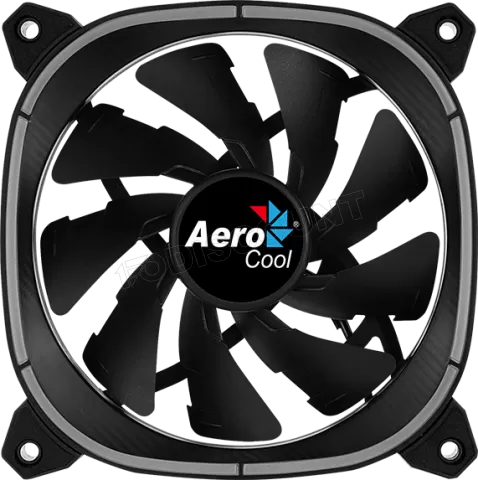 Photo de Ventilateur de boitier AeroCool Astro 12 RGB 12cm (Noir)