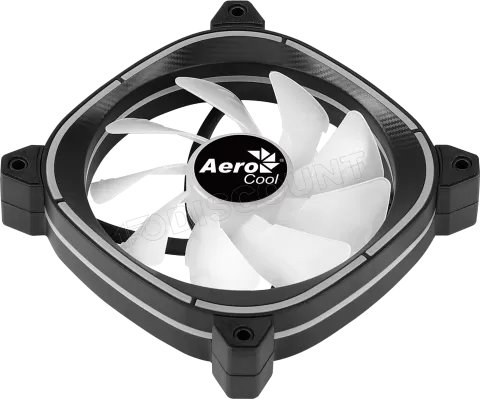 Photo de Ventilateur de boitier Aerocool Astro 12F RGB 12cm (Noir)