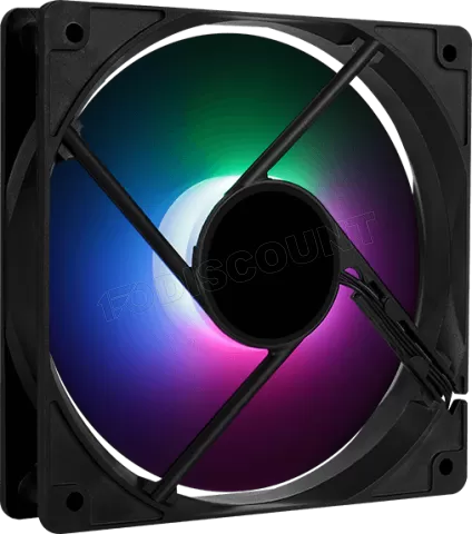 Photo de Ventilateur de boitier Aerocool Frost RGB 12cm (Noir)