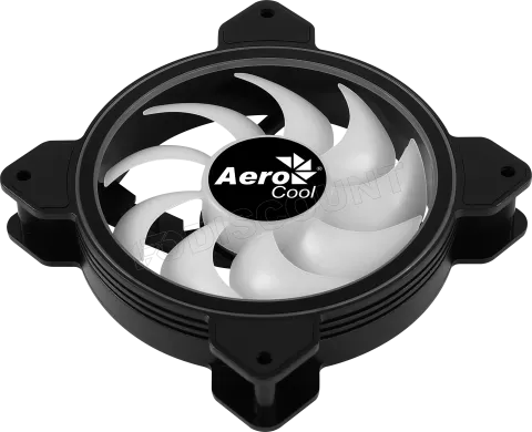 Photo de Ventilateur de boitier Aerocool Saturn 12F A RGB 12cm (Noir)