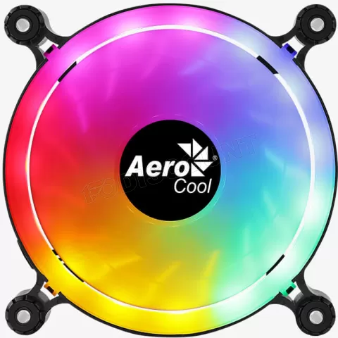 Photo de Ventilateur de boitier Aerocool Spectro RGB 12cm (Noir)