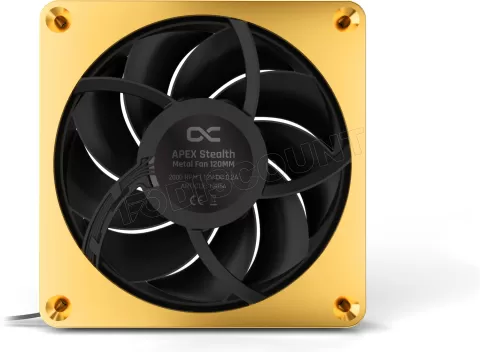 Photo de Ventilateur de boitier Alphacool Apex Stealth Metal - 12cm (Or)