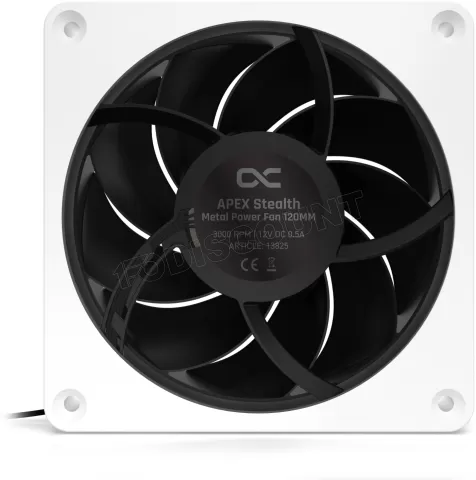 Photo de Ventilateur de boitier Alphacool Apex Stealth Metal Power - 12cm (Blanc)