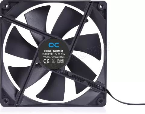 Photo de Ventilateur de boitier Alphacool Core 2500trs/mn - 14cm (Noir)