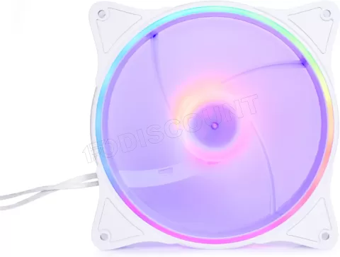 Photo de Ventilateur de boitier Alphacool Rise Aurora RGB - 14cm (Blanc)