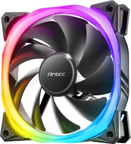 Photo de Ventilateur de boitier Antec Fusion aRGB - 12cm (Noir)