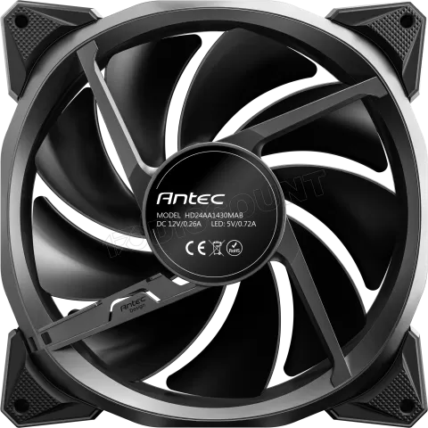 Photo de Ventilateur de boitier Antec Fusion T3 RGB - 14cm (Noir)