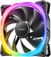 Photo de Ventilateur de boitier Antec Fusion V2 RGB - 12cm (Noir)