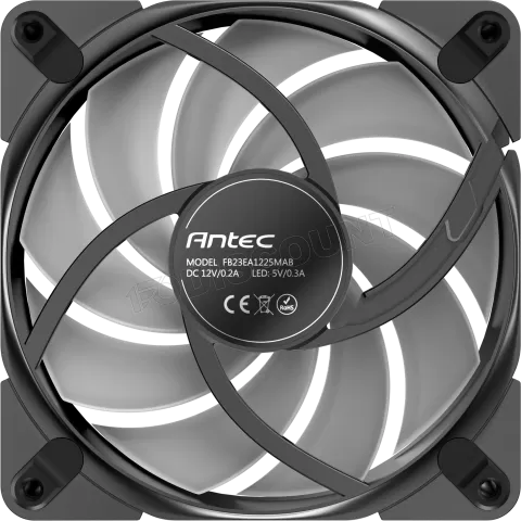 Photo de Ventilateur de boitier Antec Tranquil RGB - 12cm (Noir)