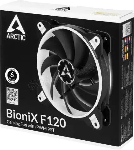 Photo de Ventilateur de boitier Arctic BioniX F120 - 12cm (Noir/Blanc)