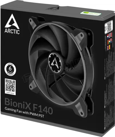 Photo de Ventilateur de boitier Arctic BioniX F140 - 14cm (Noir/Gris)