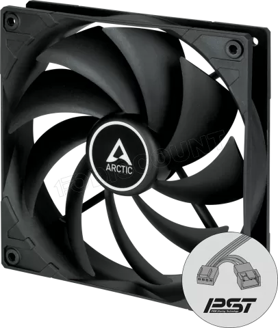 Photo de Ventilateur de boitier Arctic F14 PST Continuous Operation - 14cm (Noir)