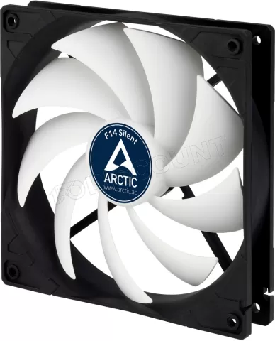 Photo de Ventilateur de boitier Arctic F14 Silent - 14cm (Noir/Blanc)