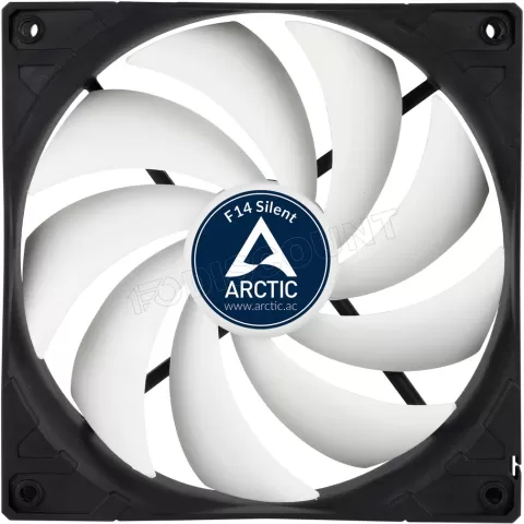 Photo de Ventilateur de boitier Arctic F14 Silent - 14cm (Noir/Blanc)