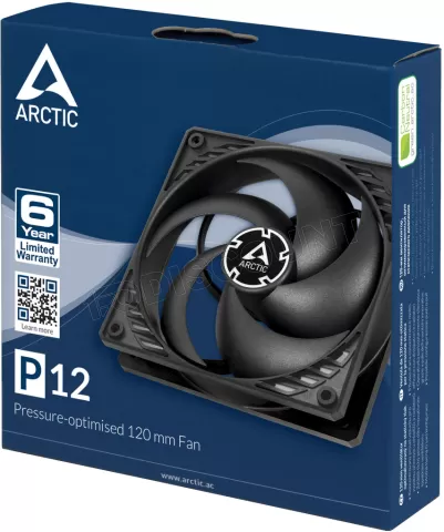 Photo de Ventilateur de boitier Arctic P12 - 12cm (Noir)