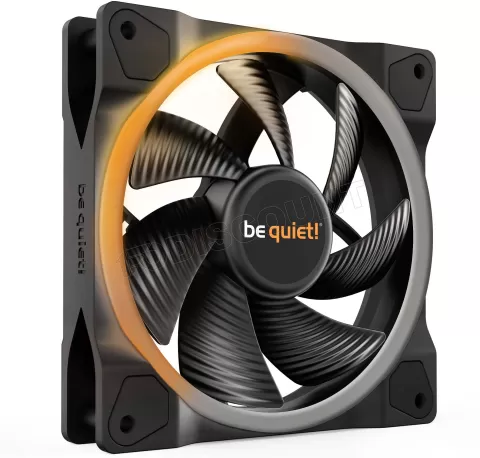 Photo de Ventilateur de boitier be quiet! Light Wings High Speed RGB - 12cm (Noir)