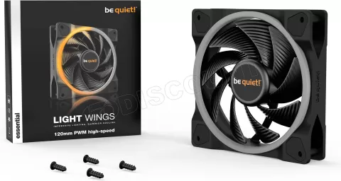 Photo de Ventilateur de boitier be quiet! Light Wings High Speed RGB - 12cm (Noir)