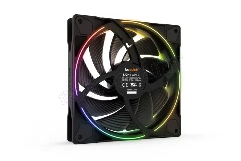 Photo de Ventilateur de boitier be quiet! Light Wings High Speed RGB - 14cm (Noir)