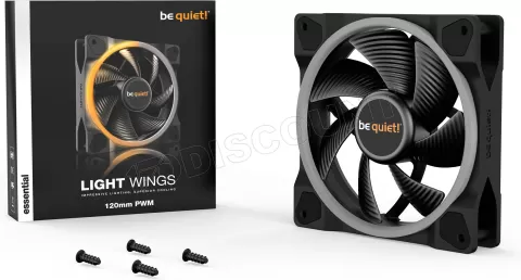 Photo de Ventilateur de boitier be quiet! Light Wings RGB - 12cm (Noir)