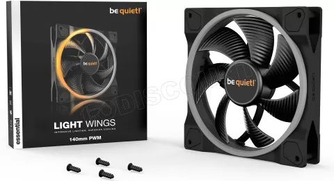 Photo de Ventilateur de boitier be quiet! Light Wings RGB - 14cm (Noir)