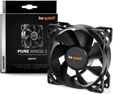 Photo de Ventilateur de boitier be quiet! Pure Wings 2 - 8cm (Noir)