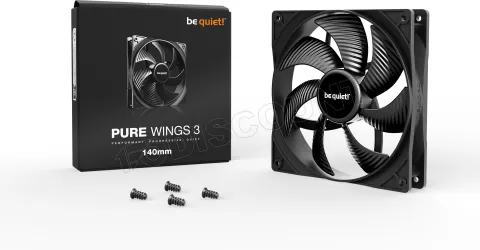 Photo de Ventilateur de boitier be quiet! Pure Wings 3 - 14cm (Noir)