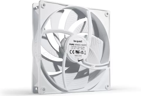 Photo de Ventilateur de boitier be quiet! Pure Wings 3 Haute Vitesse PWM 14cm (Blanc)