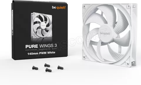 Photo de Ventilateur de boitier be quiet! Pure Wings 3 PWM - 14cm (Blanc)