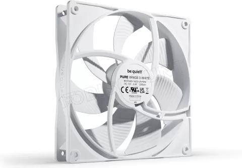 Photo de Ventilateur de boitier be quiet! Pure Wings 3 PWM - 14cm (Blanc)