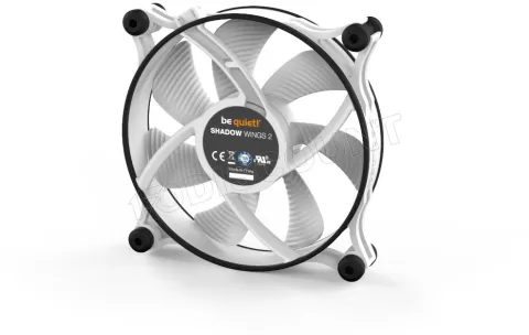 Photo de Ventilateur de boitier be quiet! Shadow Wings 2 PWM - 12cm (Blanc)