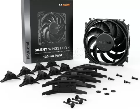 Photo de Ventilateur de boitier be quiet! Silent Wings 4 Pro - 12cm (Noir)