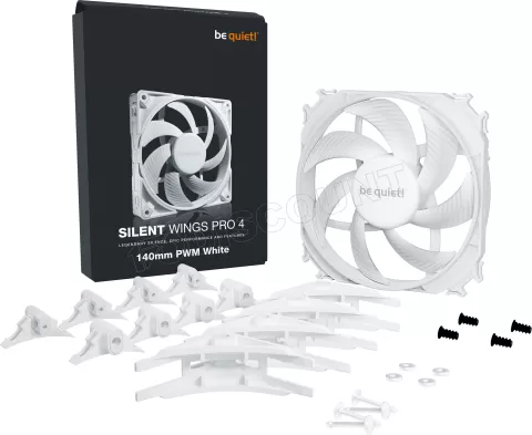 Photo de Ventilateur de boitier be quiet! Silent Wings 4 Pro - 14cm (Blanc)