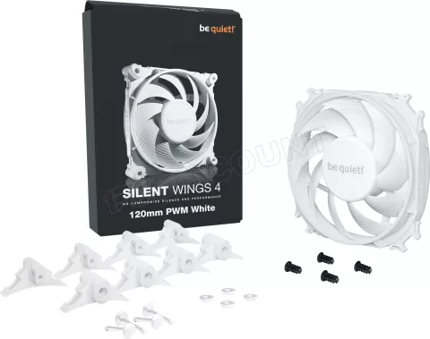 Photo de Ventilateur de boitier be quiet! Silent Wings 4 PWM - 12cm (Blanc)