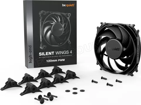 Photo de Ventilateur de boitier be quiet! Silent Wings 4 PWM - 12cm (Noir)