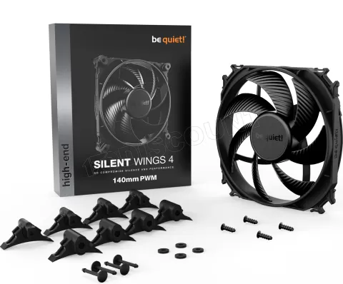 Photo de Ventilateur de boitier be quiet! Silent Wings 4 PWM - 14cm (Noir)