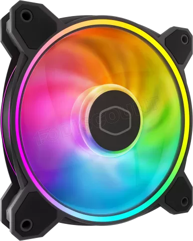 Photo de Ventilateur de boitier Cooler Master MasterFan MF Halo² RGB - 12cm (Noir)