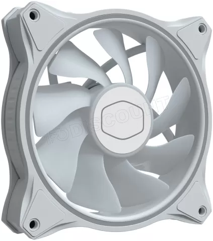 Photo de Ventilateur de boitier Cooler Master MasterFan MF120 Halo RGB 12cm (Blanc)