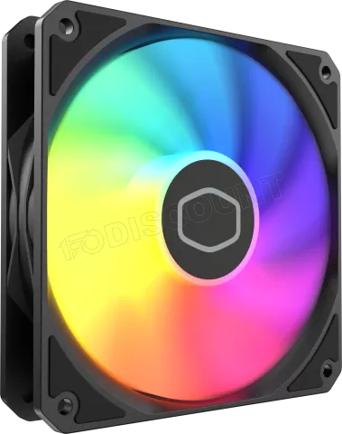 Photo de Ventilateur de boitier Cooler Master MasterFan MF120 Lite RGB - 12cm (Noir)
